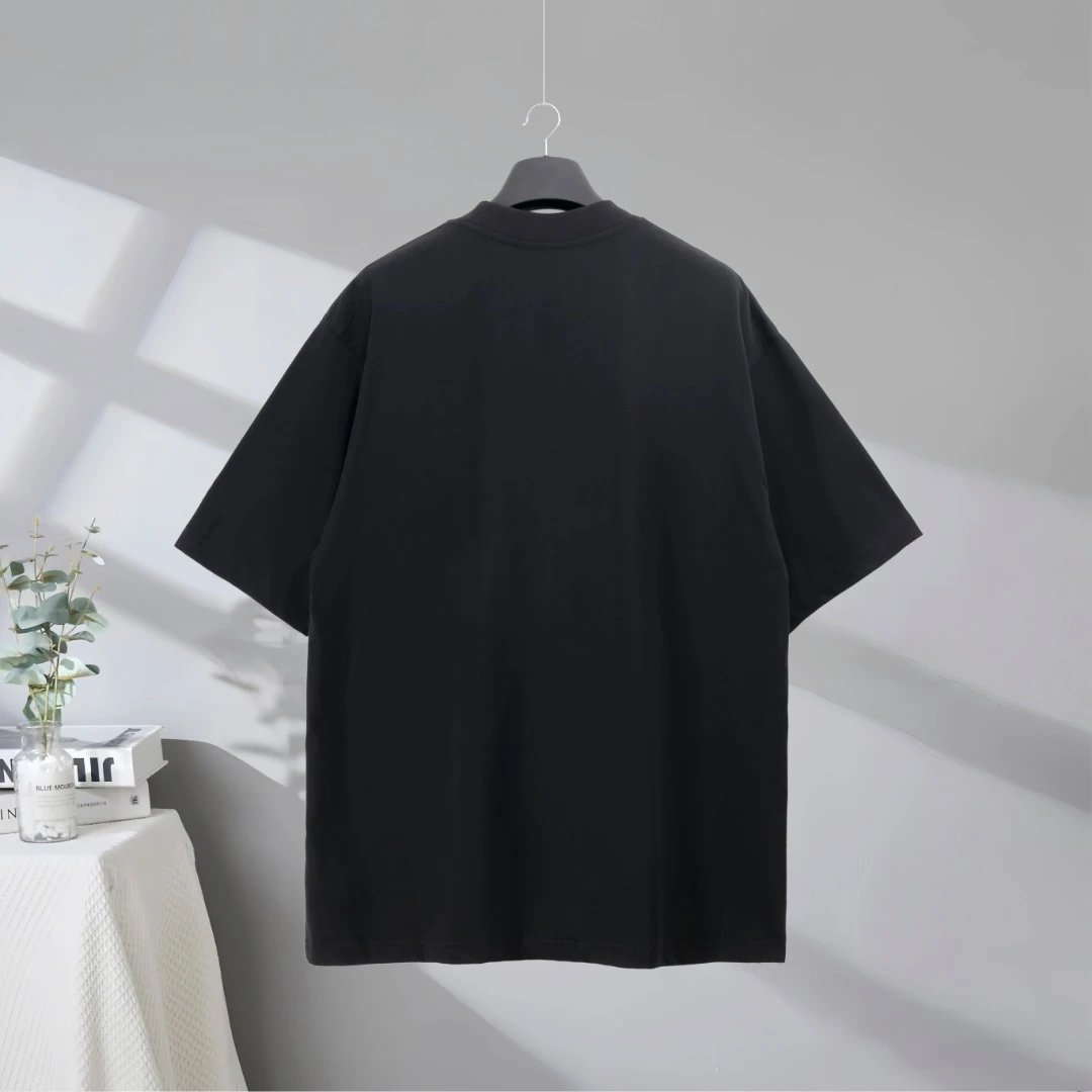 Balenciaga Ciao Bello Black Pink Logo T-Shirt