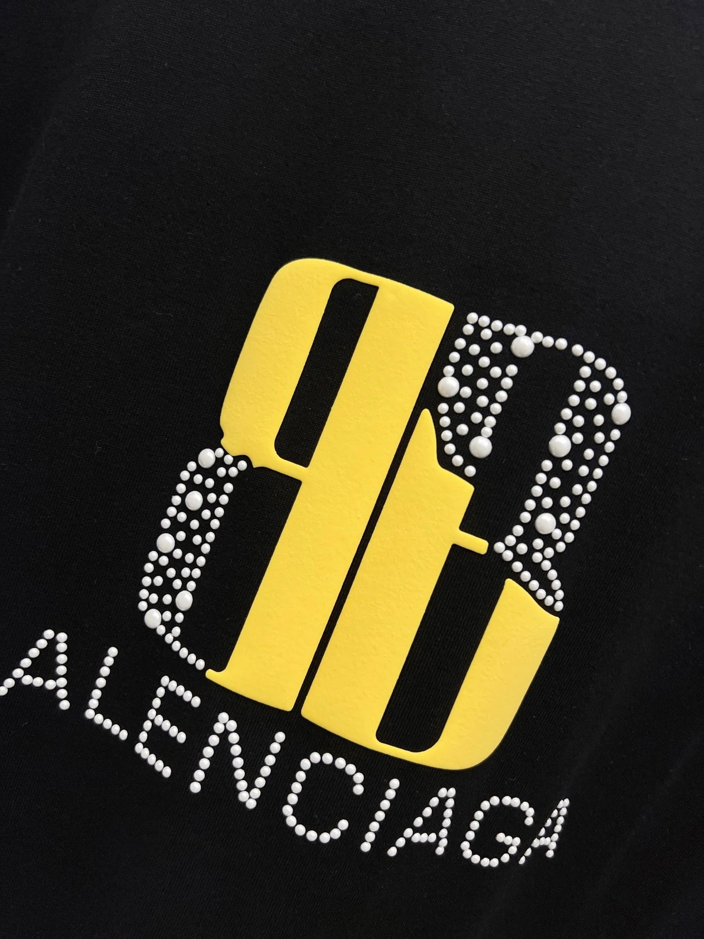 Balenciaga BB Logo Black Oversized Cotton T-Shirt