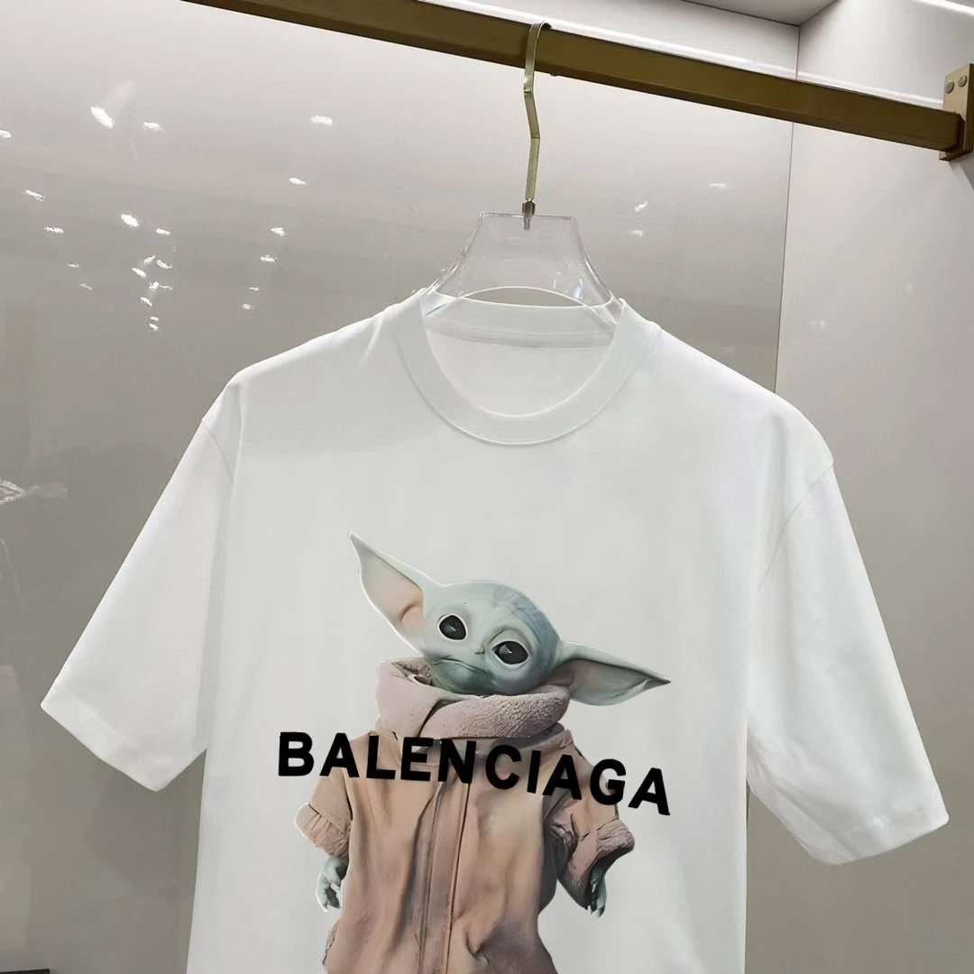 Balenciaga Cartoon Graphic Unisex Cotton T-Shirt