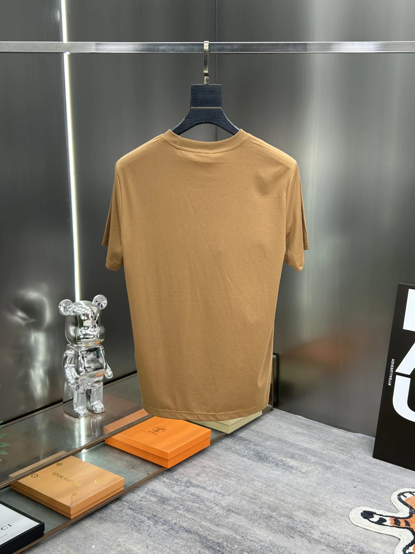 Burberry Men Logo Print Cotton T-Shirt