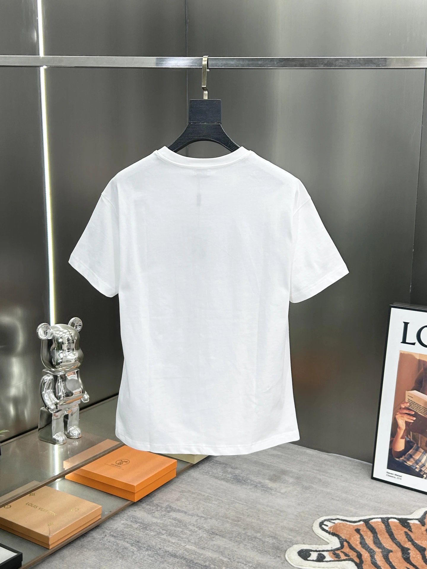Burberry Men White Cotton Logo T-Shirt Summer Top