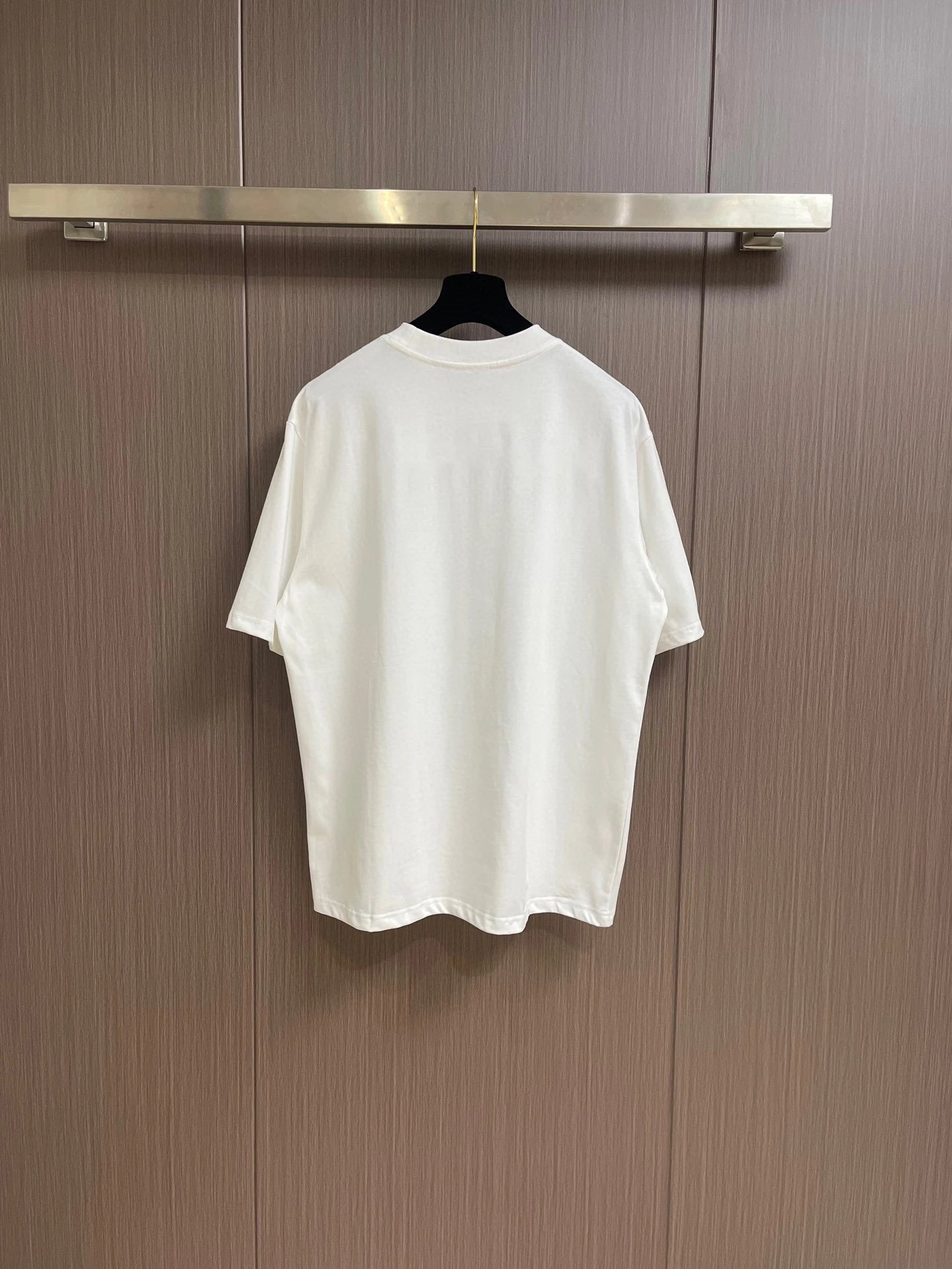 Burberry White Cotton Logo Print T-Shirt