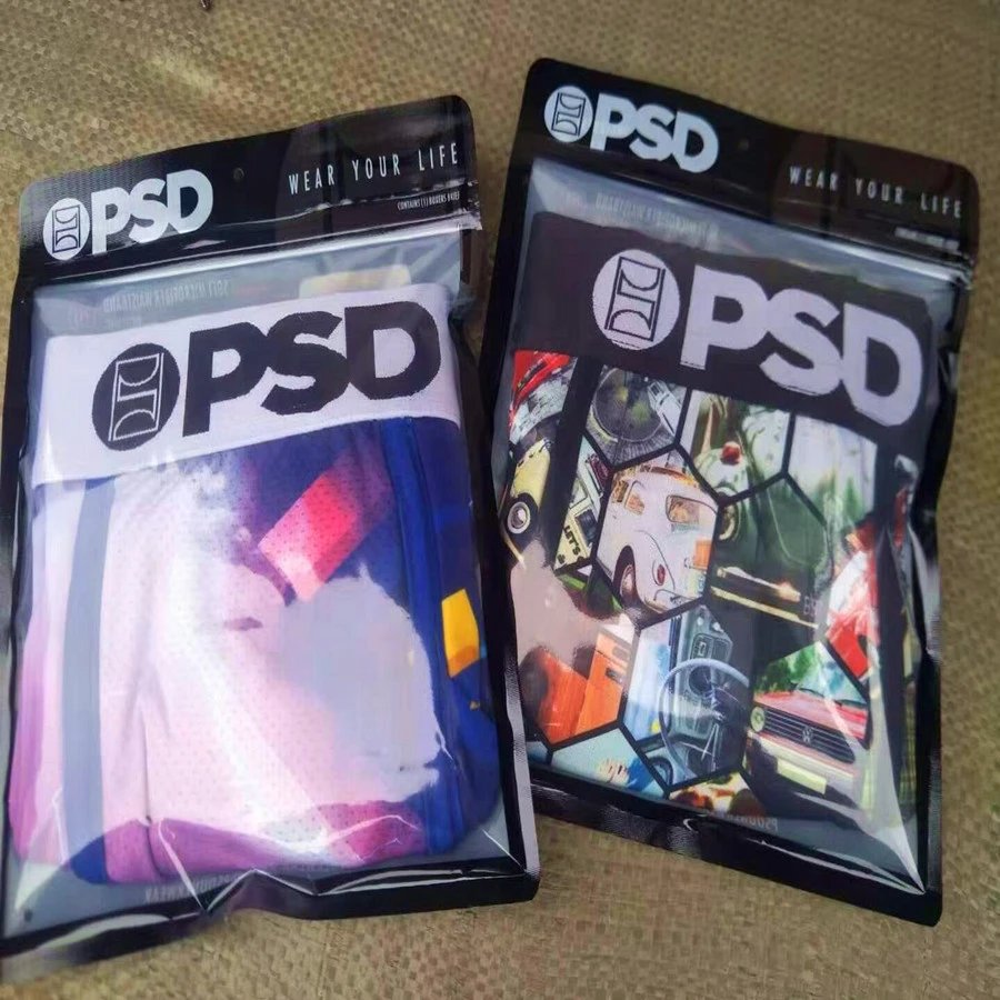 PSD Underwear Printed Boxer Briefs — Randomly select one mixed item.