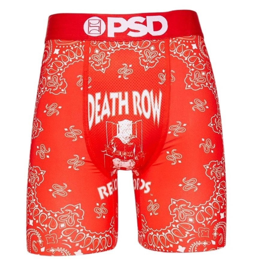 PSD Underwear Printed Boxer Briefs — P 122 Red Prisoner
