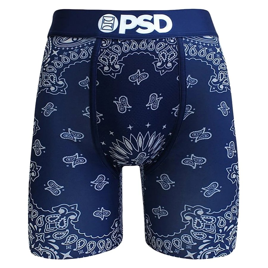 PSD Underwear Printed Boxer Briefs — P 2 Blue cashew flower