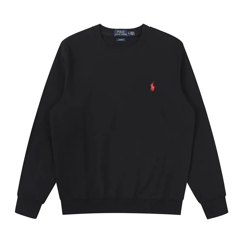 Crew Neck Black with Red Label