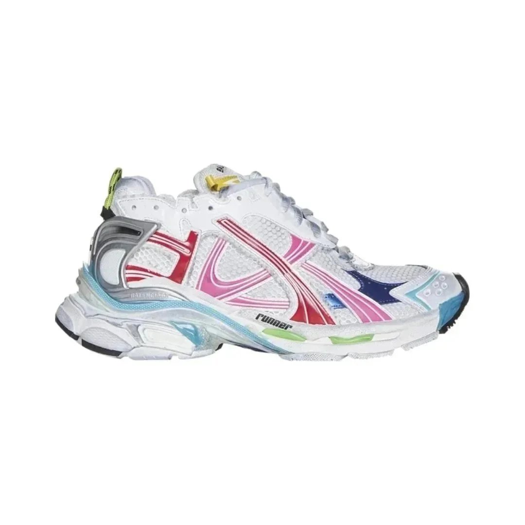 Worn Out - White Multi Color