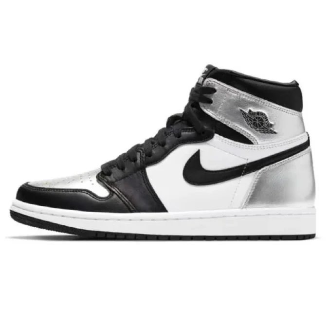A1 high-top black and silver