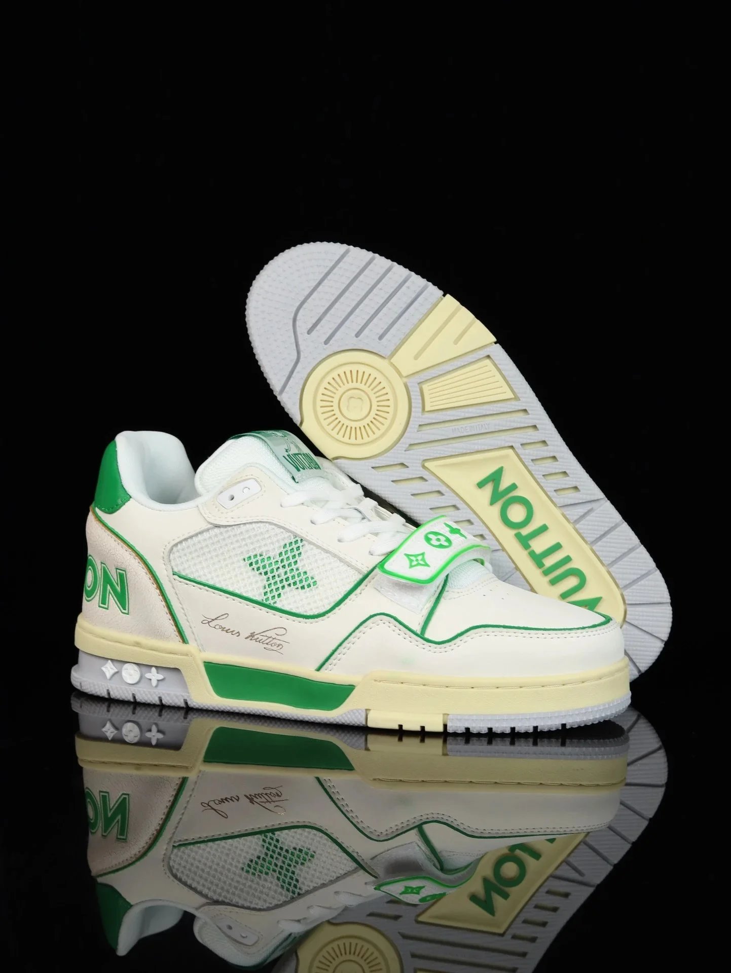 Louis White Green Collab