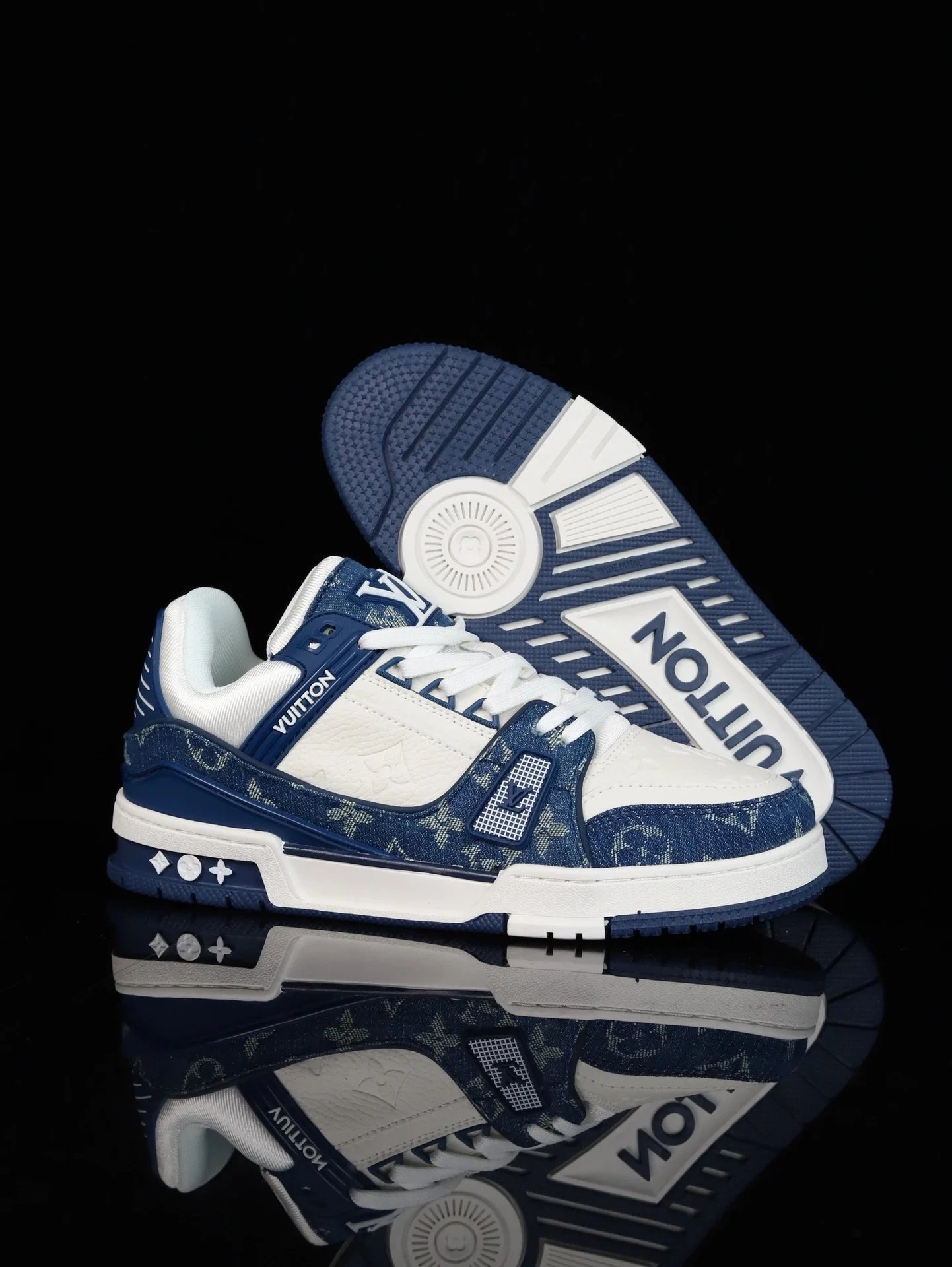 Louis White Blue Denim