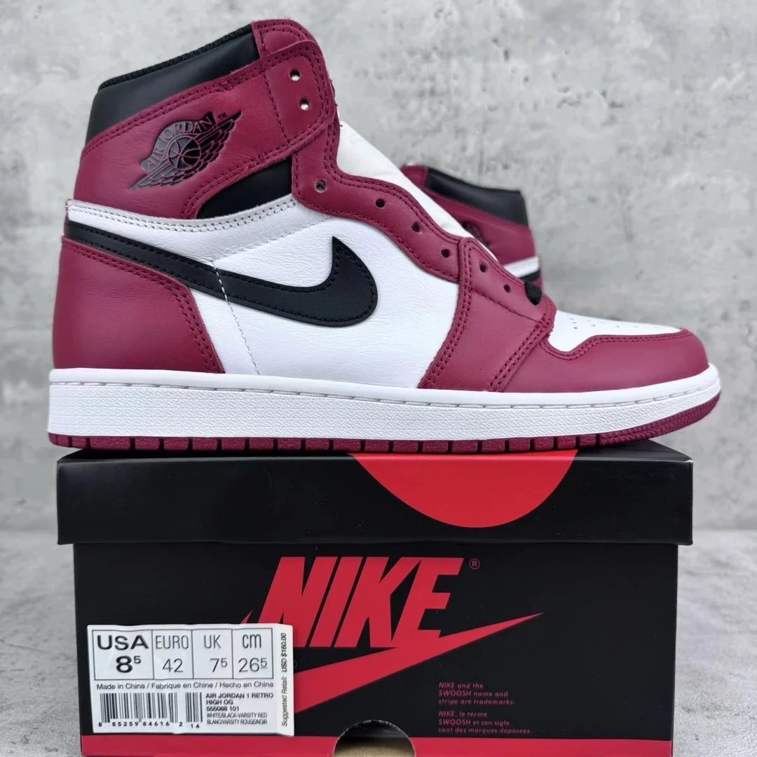 1 High Chicago White Red 555088-101