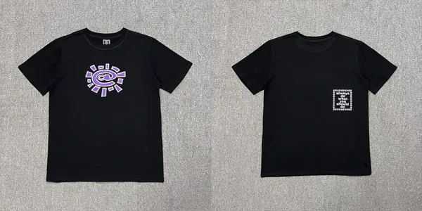 Design Graphic Print Black T-Shirt - 1