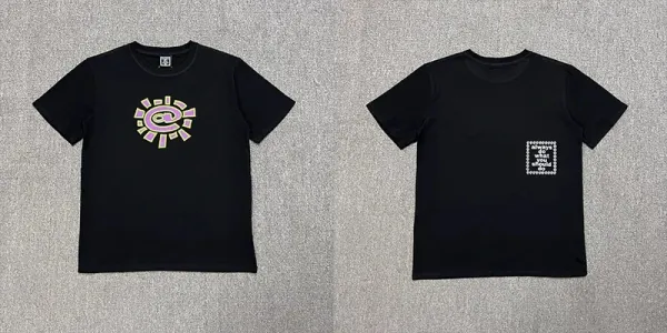 Design Graphic Print Black T-Shirt - 16