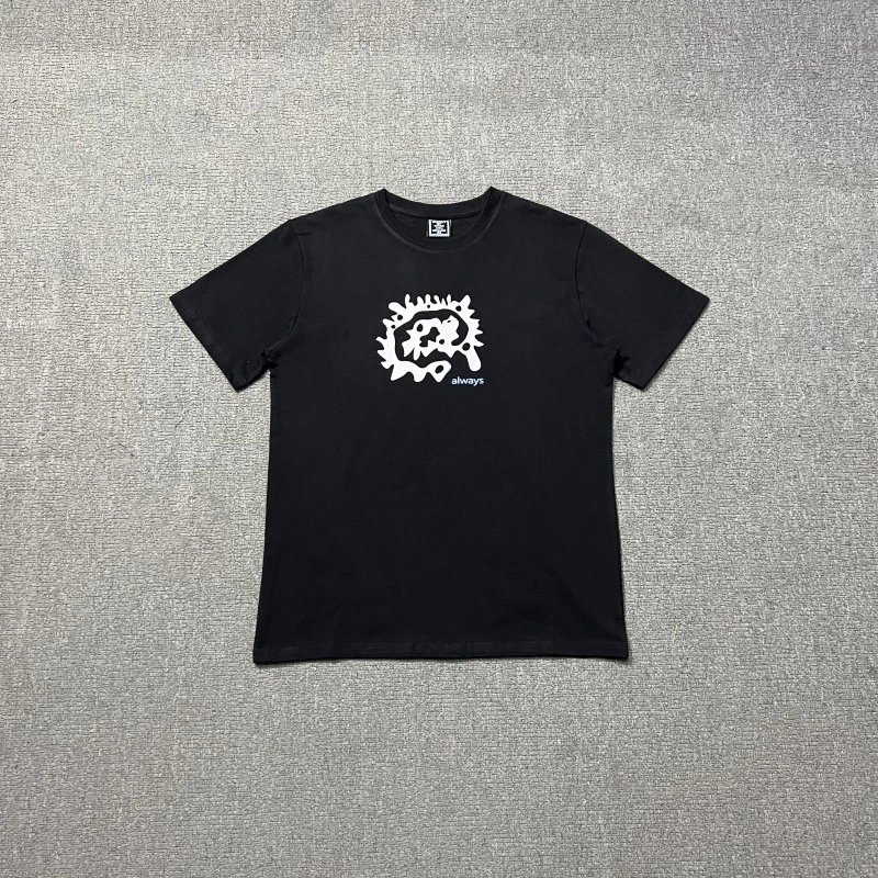 Design Graphic Print Black T-Shirt - 53
