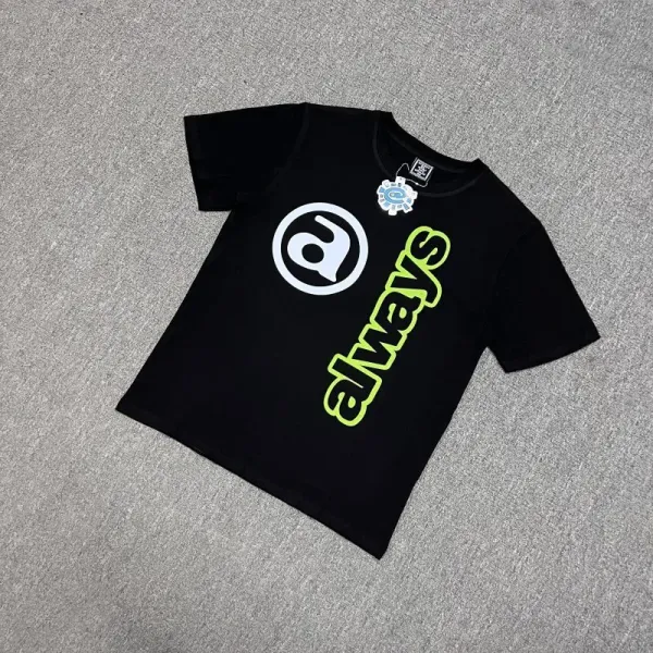 Design Graphic Print Black T-Shirt - 29