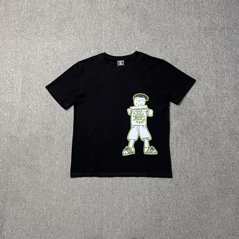 Design Graphic Print Black T-Shirt - 44