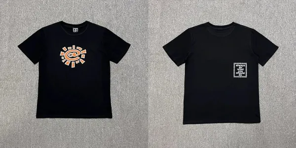 Design Graphic Print Black T-Shirt - 17