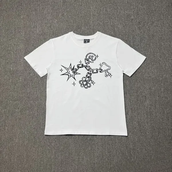 Design Graphic Print Black T-Shirt - 34