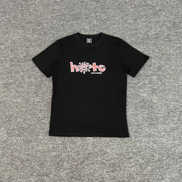 Design Graphic Print Black T-Shirt - 57