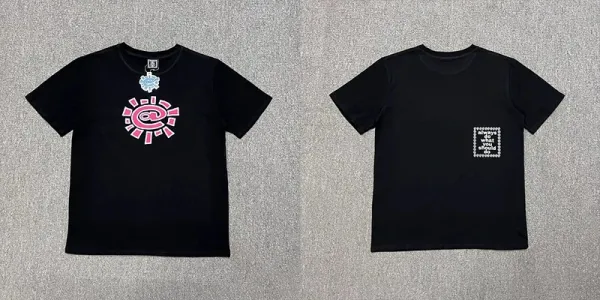Design Graphic Print Black T-Shirt - 18