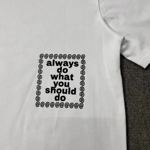 Design Graphic Print Black T-Shirt - 21