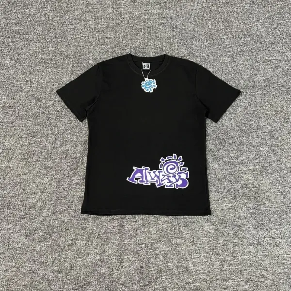 Design Graphic Print Black T-Shirt - 55