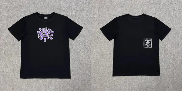 Design Graphic Print Black T-Shirt - 15