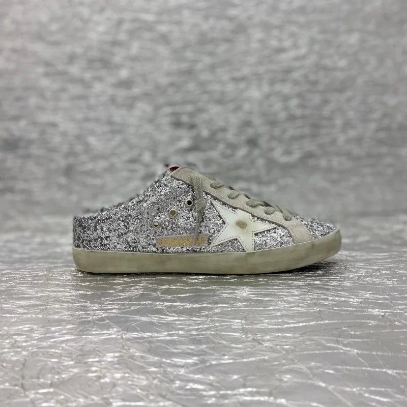 Golden Goose Sneakers Sabot backless with star appliqué — 5 [Custom color options!] No returns or exchanges for non-quality issues!