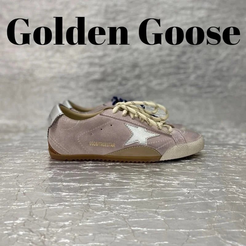 Golden Goose Sneakers True-Star low-top lace-up — Pink purple [non-quality problems can not be returned]]