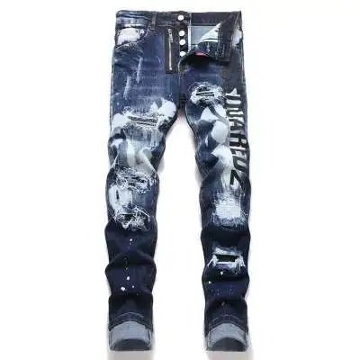 Distressed Denim Jeans