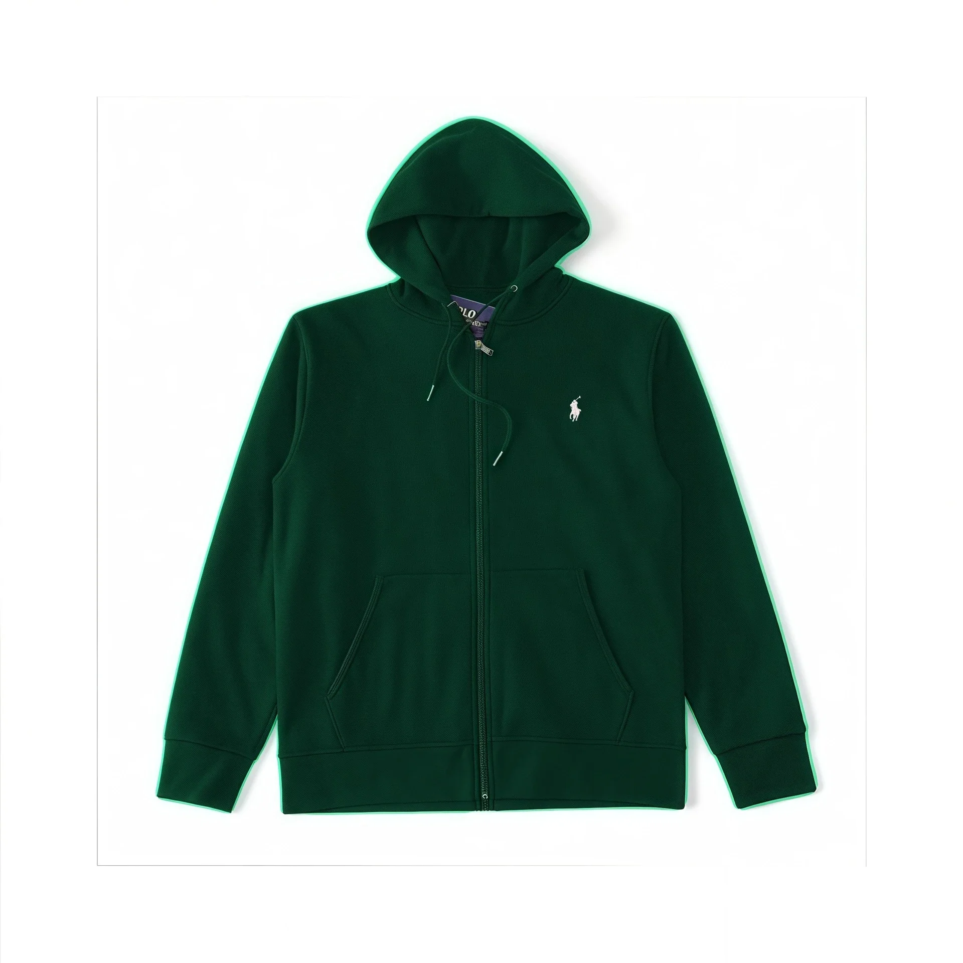 Ralph Lauren Full-Zip Hoodie with Pony Logo - rep bluzy z kapturem