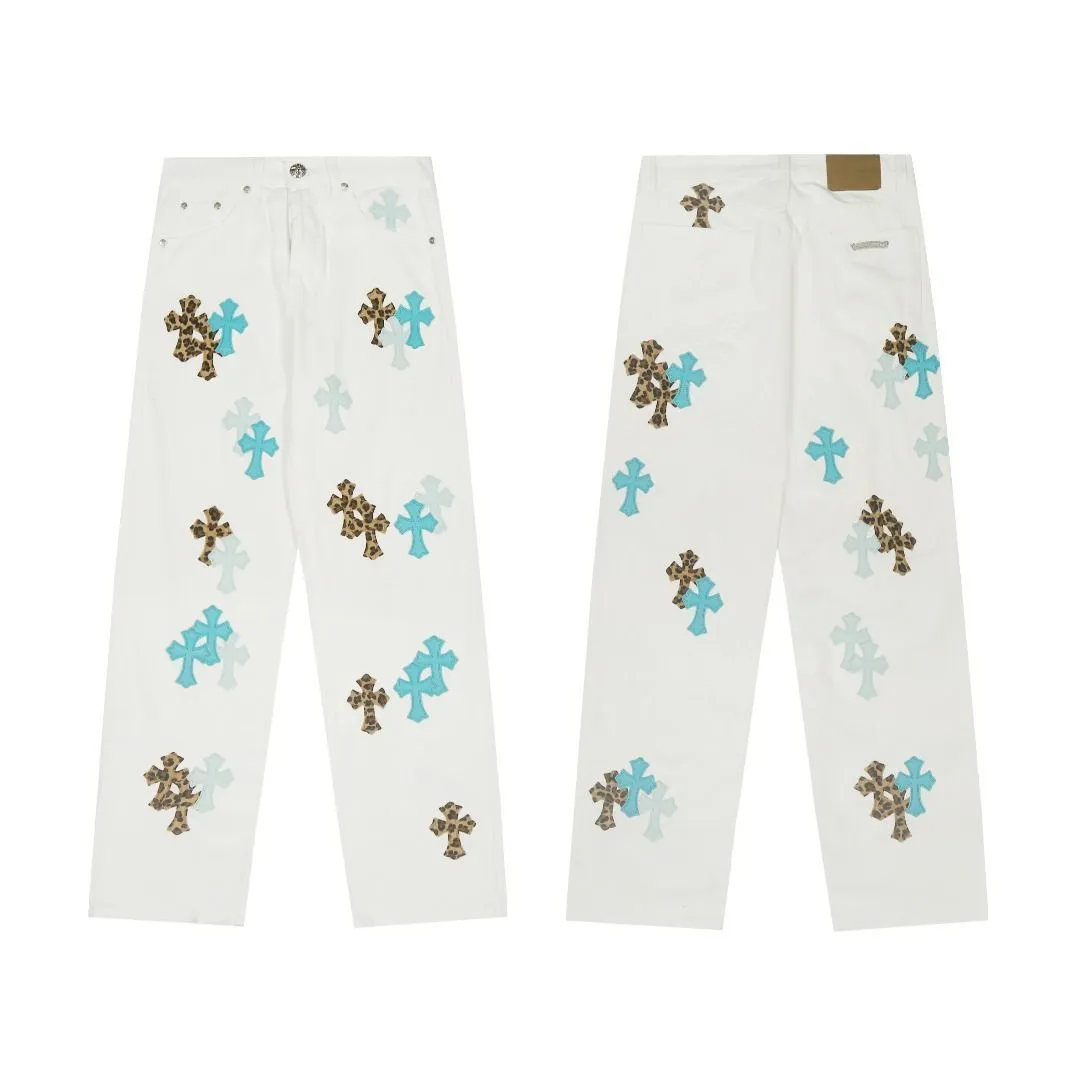 Chrome Hearts，Cross Patch Straight-Leg Jeans