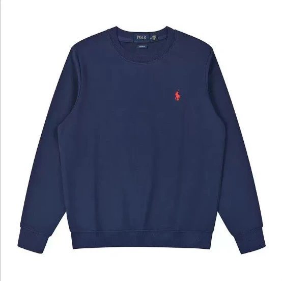 Crew Neck Navy with Red Small Logo