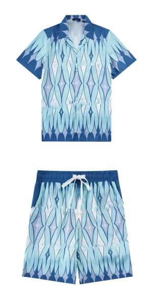 Missoni x Disney Frozen Diamond Pattern Resort Set Blue Multicolor - 1