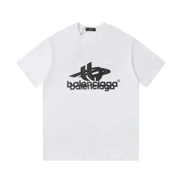 Balenciaga Paris Arch Logo White T-Shirt - 9