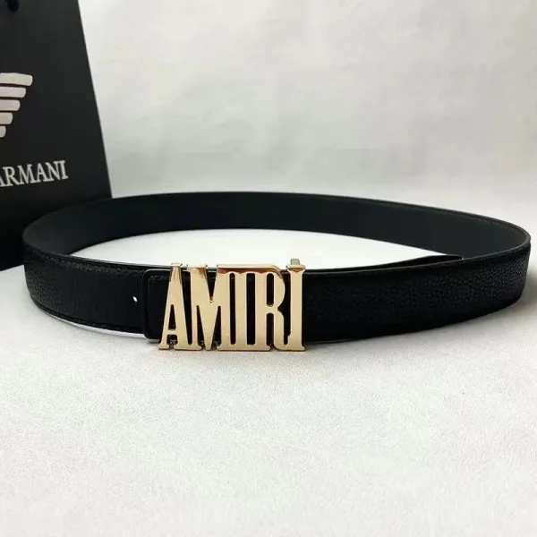 Saint Tears Gothic Logo Buckle Black Leather Belt - 9