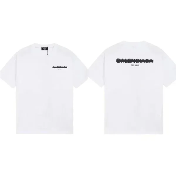 Balenciaga Paris Arch Logo White T-Shirt - 11