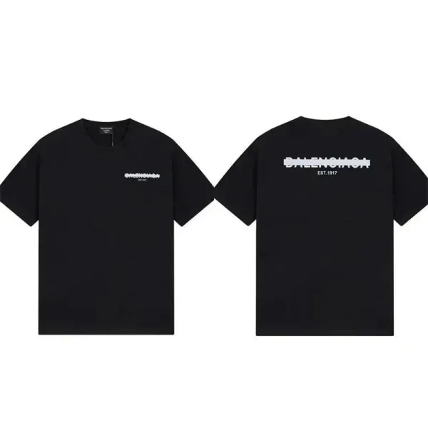 Balenciaga Paris Arch Logo White T-Shirt - 10