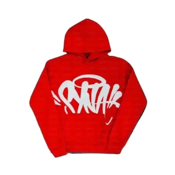 Off-White x Virgil Abloh 'Oblivion' Graffiti Hoodie Red - 1