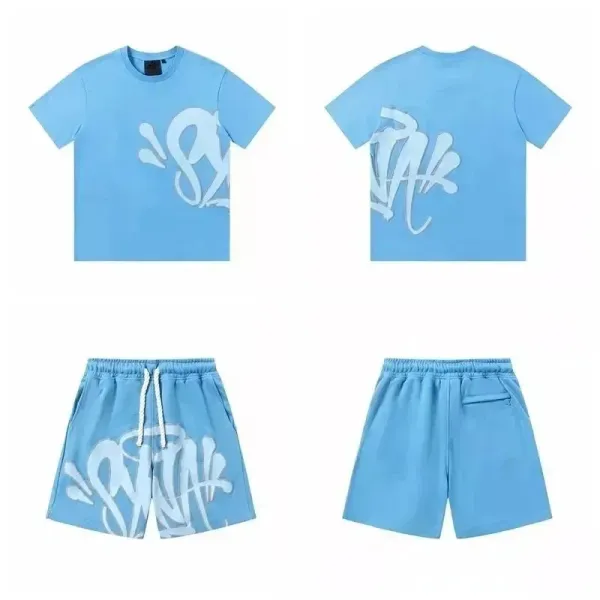 Off-White x Unknown Collaborator Graffiti Print Light Blue Set - 1
