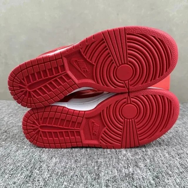 Nike Dunk Low Burgundy and White Sneakers - 12
