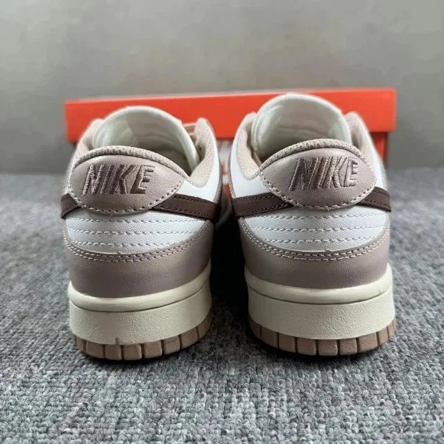 Nike Dunk Low Burgundy and White Sneakers - 41