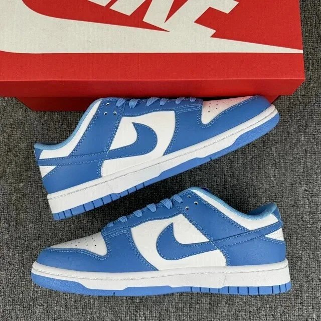 Nike Dunk Low Burgundy and White Sneakers - 16