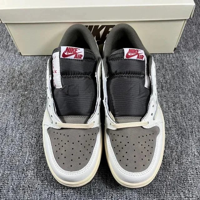 Nike Dunk Low Burgundy and White Sneakers - 72