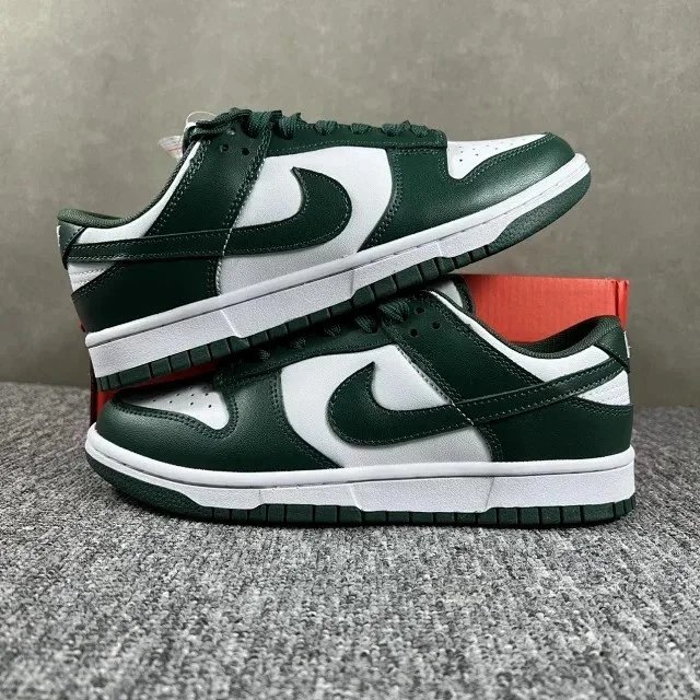 Nike Dunk Low Burgundy and White Sneakers - 51
