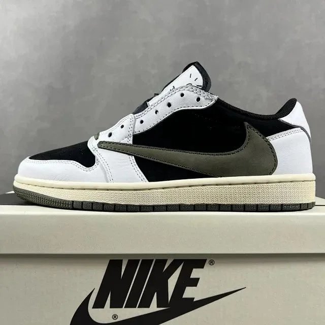 Nike Dunk Low Burgundy and White Sneakers - 56