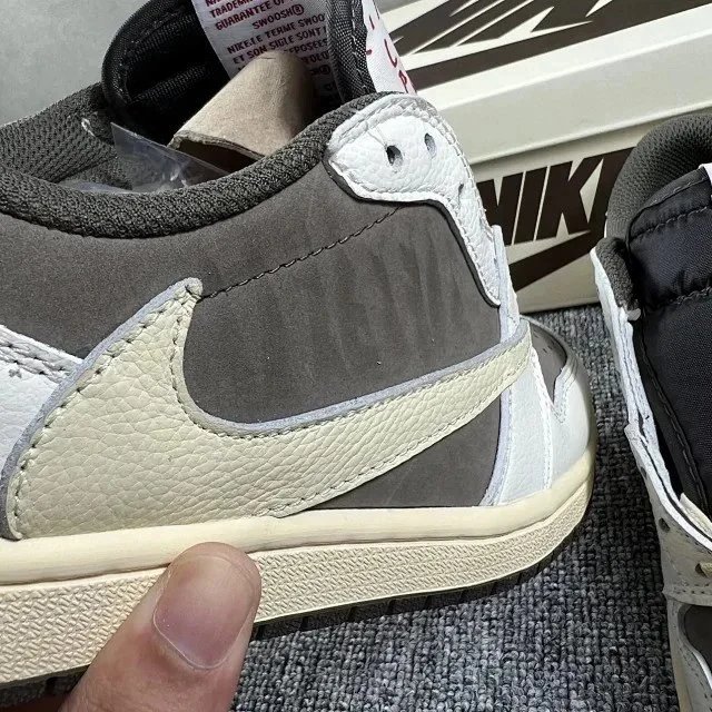 Nike Dunk Low Burgundy and White Sneakers - 74