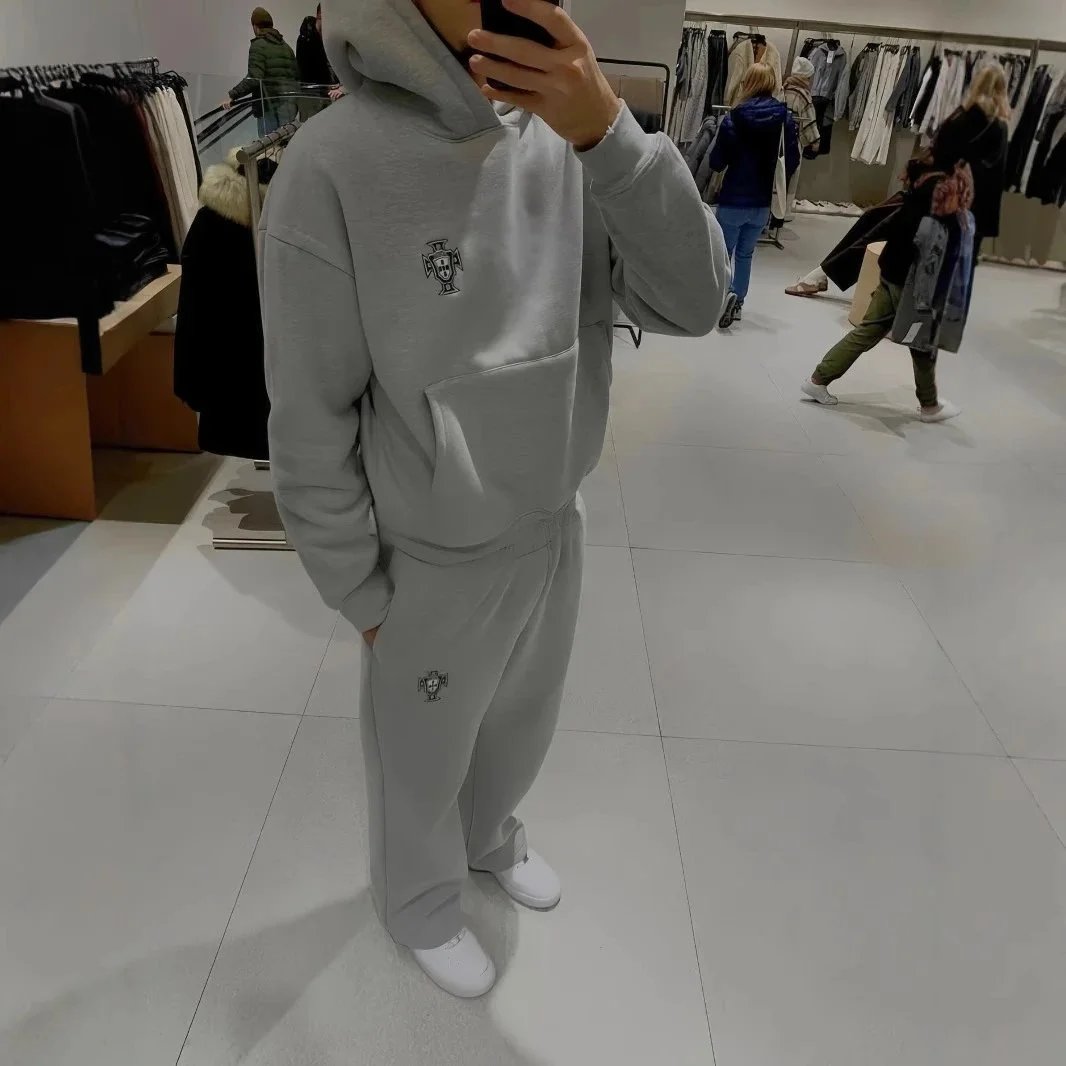 Chrome Hearts Cross Patch Pullover Hoodie and Sweatpants Set