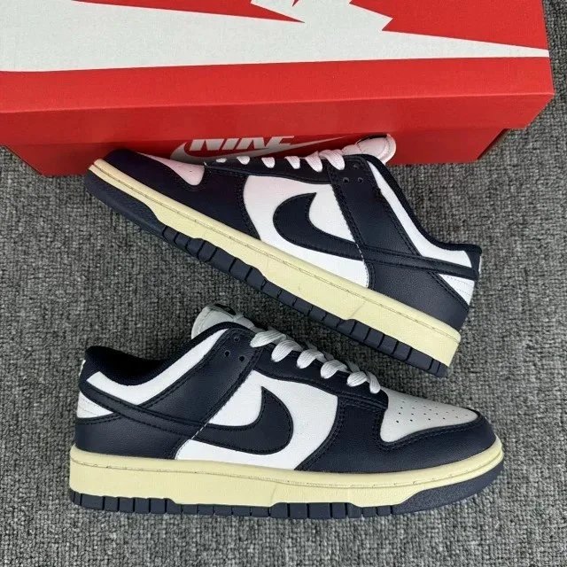 Nike Dunk Low Burgundy and White Sneakers - 21