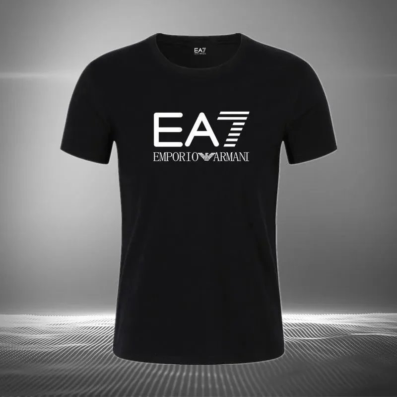 EA7 Emporio Armani Men's Short Sleeve Graphic Logo T-Shirt